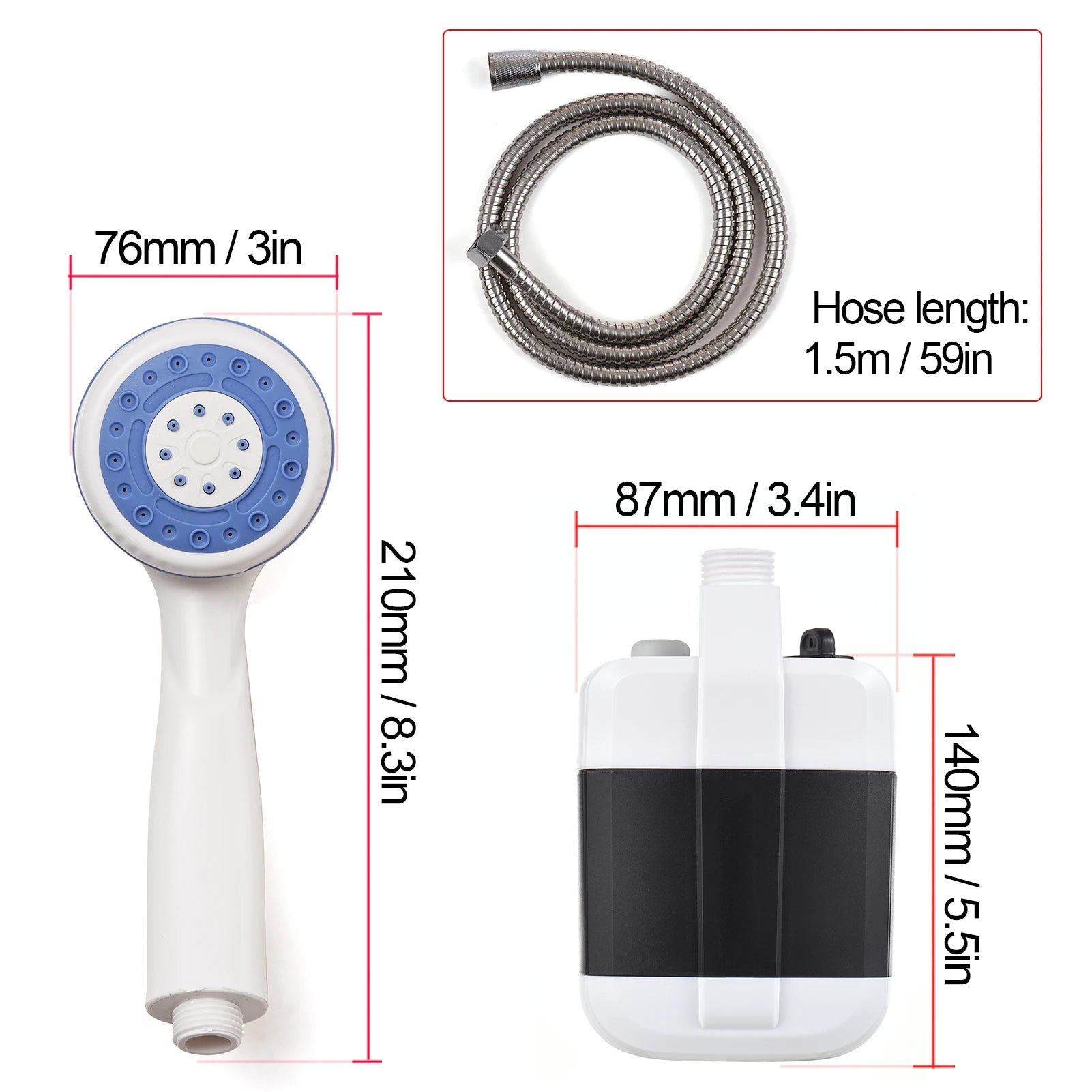 Aussie Rechargeable Camp Shower